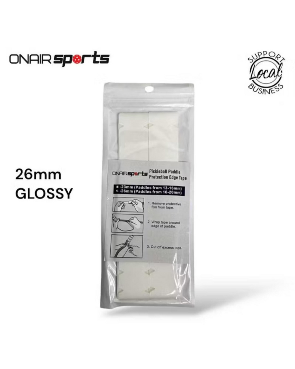 ONAIR Sports 23mm Non-Slip Waterproof Badminton Racket Grip Tape - High Absorption, Durable, New