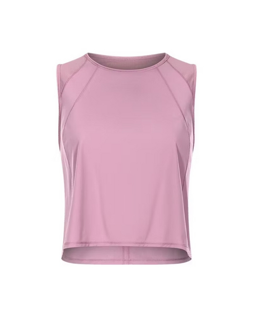 AirActive BreezyLite Sleeveless Top Women’s Cropped Pickleball Tank Open-Back Design Quick-Dry and Breathable Gym and Yoga Wear
