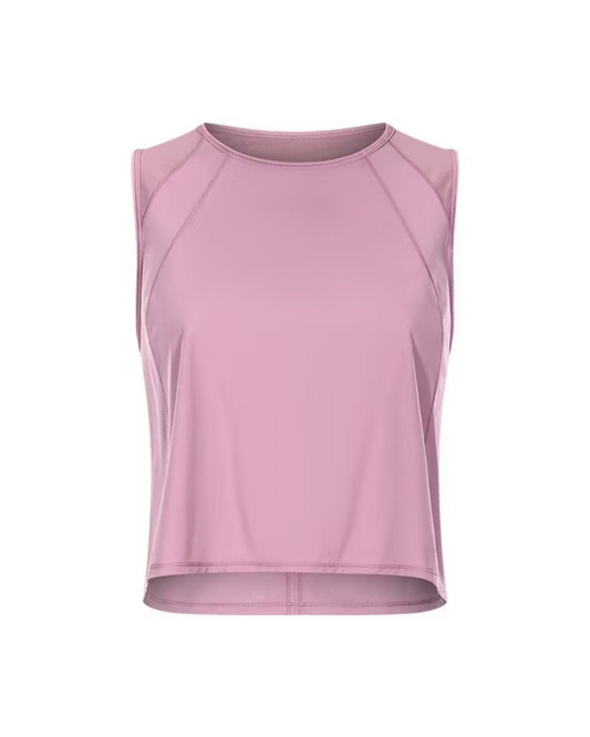 AirActive BreezyLite Sleeveless Top Women’s Cropped Pickleball Tank Open-Back Design Quick-Dry and Breathable Gym and Yoga Wear