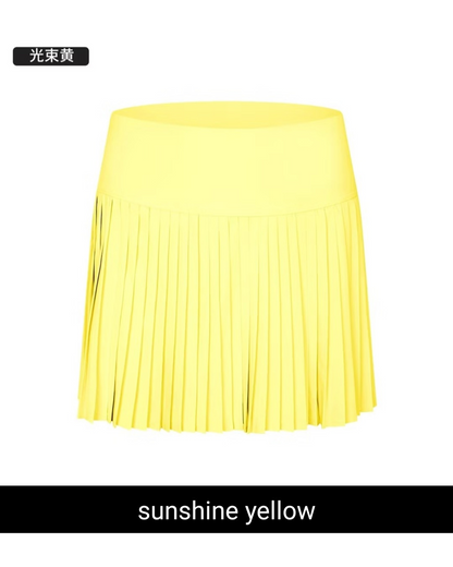 Elegant Black Pleated Tennis Skirt for Women - High-Quality Athletic Wear