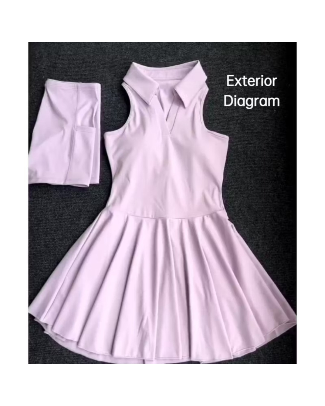 Women Athletic Dress With Shockproof Padded Lapel Pickleball Training Dress Lulu Running Outfit Jogging Recess Set