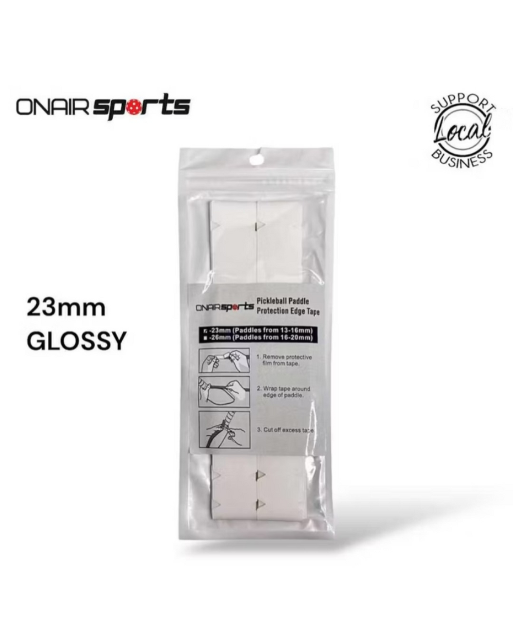 ONAIR Sports 23mm Non-Slip Waterproof Badminton Racket Grip Tape - High Absorption, Durable, New