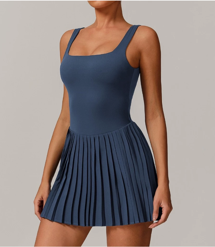 Women's padded Pickleball dress for causal outdoor wear